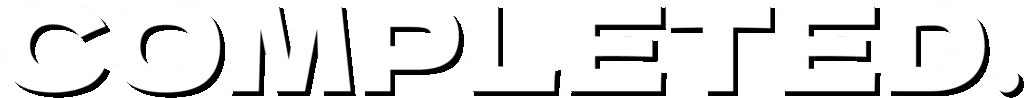 Completed logo white